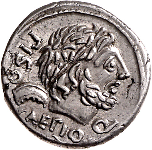 romegreeceart:A coin ordered by the Senate (EX, S,C)  from quaestors in 100 BCE. The issuers we