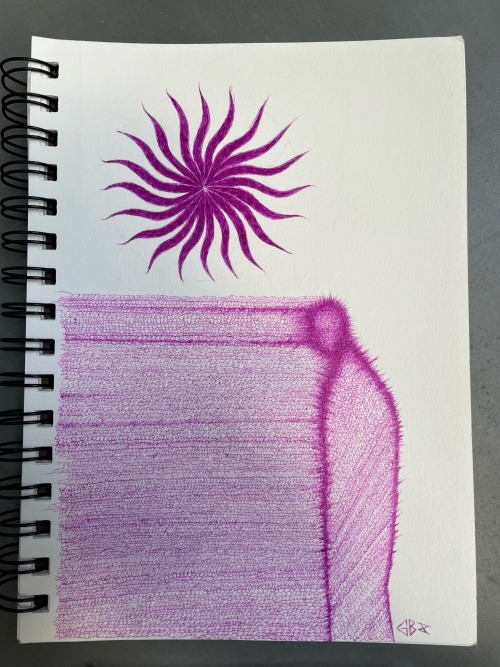 Walking Under The Sun - Purple Ink 24