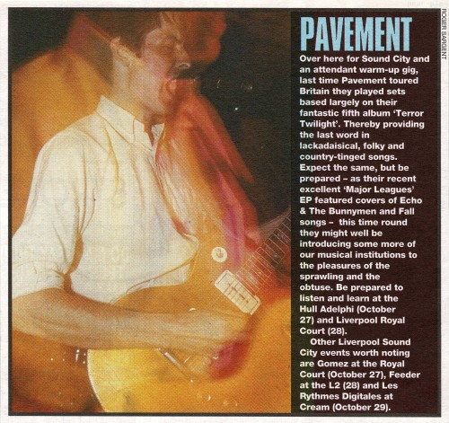 NME Magazine - 30 October, 1999 
