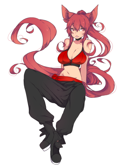 punipawsart:  finished 2 part Da commission of Red  