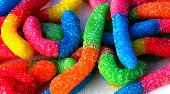 derrierebender:  I just realized that the Free! boys club outfits match the Trolli sour night crawler gummy worm color combos and I freaking cnat -