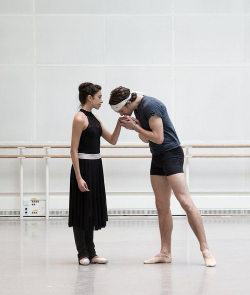 lovelyballetandmore: A photo from back in 2015: Matthew Ball and Yasmine Naghdi rehearsing Romeo and