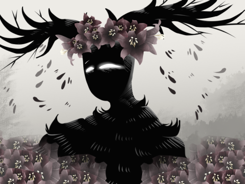 sonorusgloom://: Beast with a crown full of Black Lillies!~ //: Two because look, sometimes gotta dr