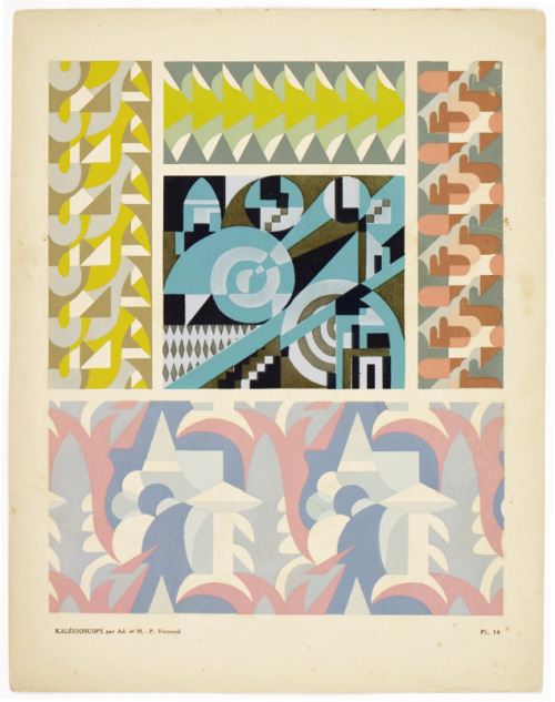 Maurice-Pillard Verneuil, Kaleidoscope - Abstract Ornaments, a portfolio of Art Déco pochoir prints,