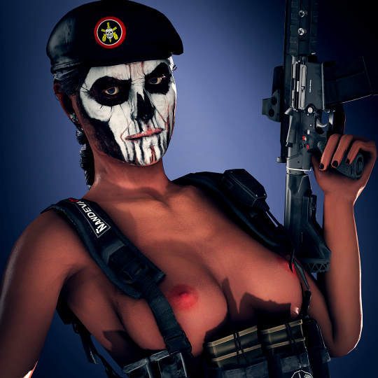 Model release: Caveira nude