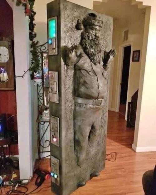 That’s Santa done for another yearSith #starwars #thedarkside #carbonite #santa #christmas #