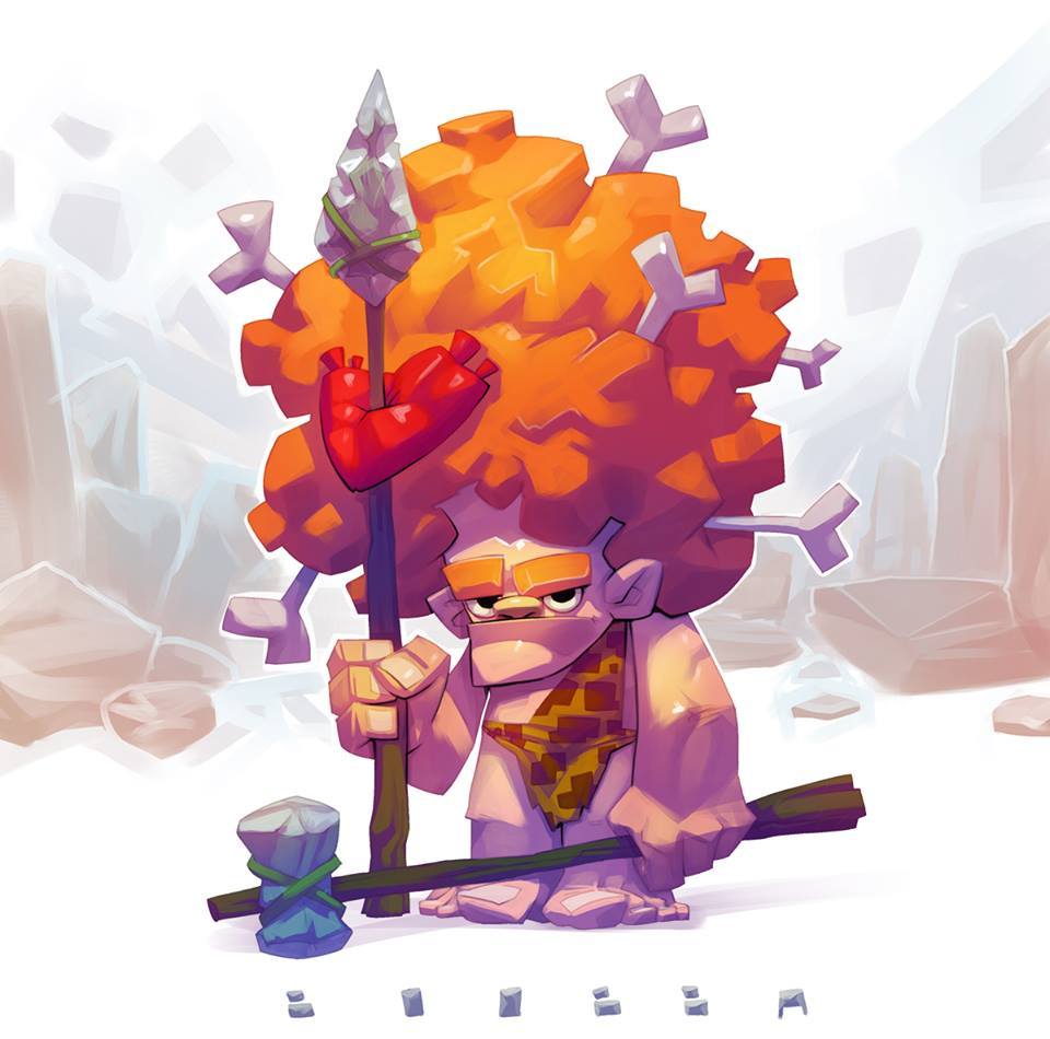 thecollectibles:  Cavemen - Character Design Challenge by selected artists:  Bird