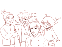 hellohan96:  Sweet uncle Gaara agreed to play with his best friend’s cute daughter Himawari…. only to find him self having a same hair style as her. Apparently Himawari thinks Gaara has a make up on and decided to make him prettier.Boruto and Shikadai