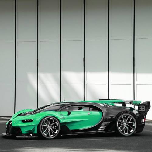 car-lifestyle:  Bugatti Vision GT color change! • Follow @StickerCity • • Designer car wraps • • Self healing clear bra • • www.stickercity.com • _____________________________ • Photo by: @bugatti