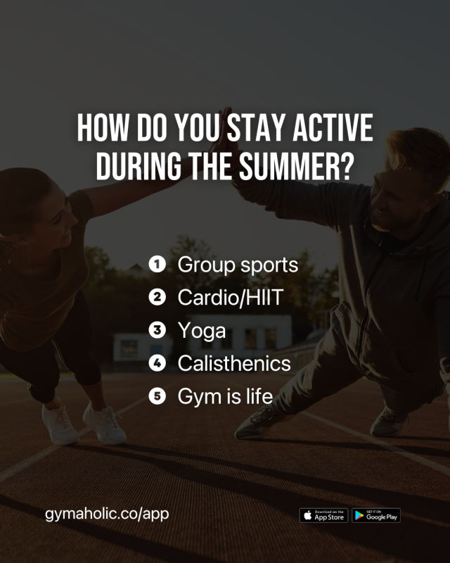 How do you stay active during the summer? ☀️