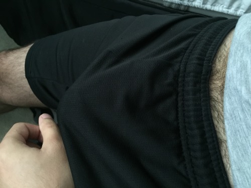 straightcuriousbuds:  dicks-exposed:  Revealing my fat hairy cock  Keep growing out that hair.