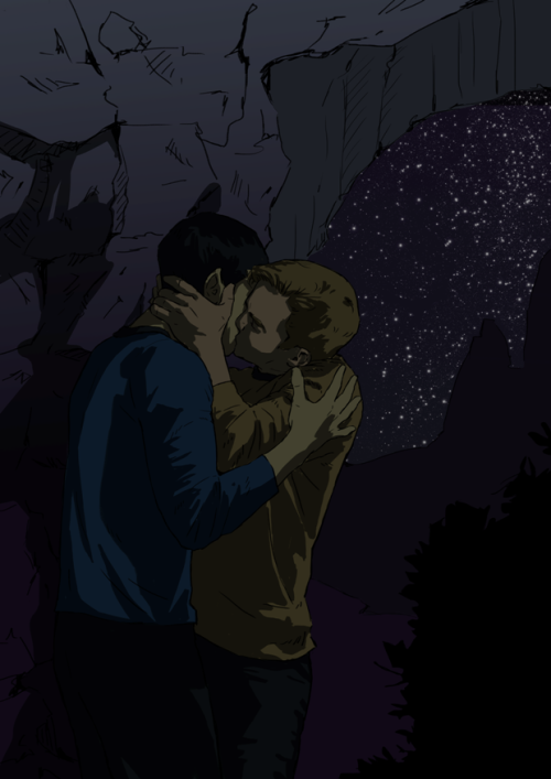 touch-me-spirk:  johix:  for Paths in the Starlight by the most kind and amazing plaidshirtjimkirk  Space husbands are the best husbands 