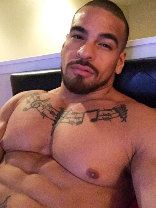 dominicanblackboy:  A sexy moment in bed wit thick fat fuckable ass Gio yo posted