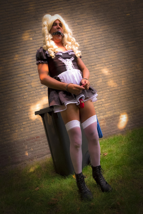 The Sissy in the Kliko (Wheelie Bin)