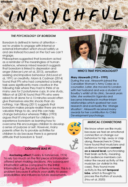 1-page newsletter of Psychology beyond the textbook. If you like this, consider purchasing the set f