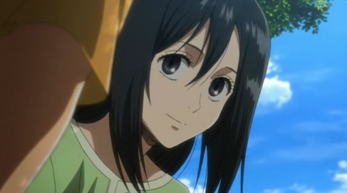 micasaas:little mikasa smiling is everything I can’t MY PRECIOUS BABY GIRL