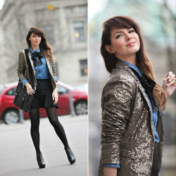 fashion-tights:  Mirrorball (by Estelleblogmode @www.estelleblogmode.com)