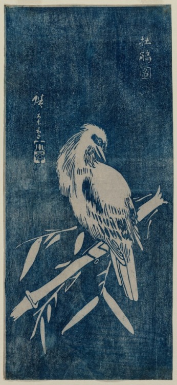 cma-japanese-art:Cuckoo, Ando Hiroshige, 1840s or later, Cleveland Museum of Art: Japanese ArtSize: 