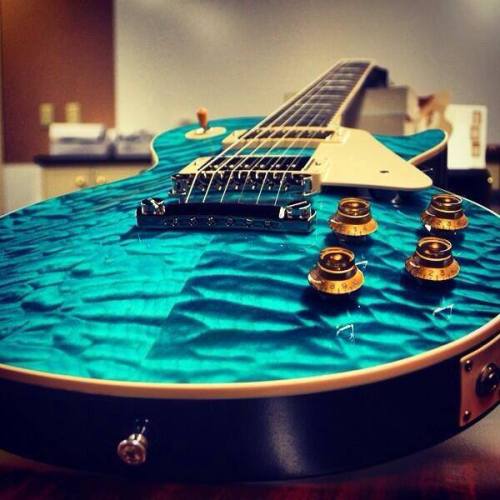 van-bommel:  Gibson Custom Les Paul Quilt (Aqua) 