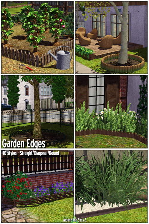 Around the Sims 3 | Garden edging There&rsquo;s always this time of the year where I need to mak