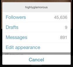highlyglamorous:  first 150 to reblog must be following mehttp://highlyglamorous.tumblr.com likes will be skipped even if you reblog so don’t waste notes x  all promoted to 45.6k dashes ❤️❤️