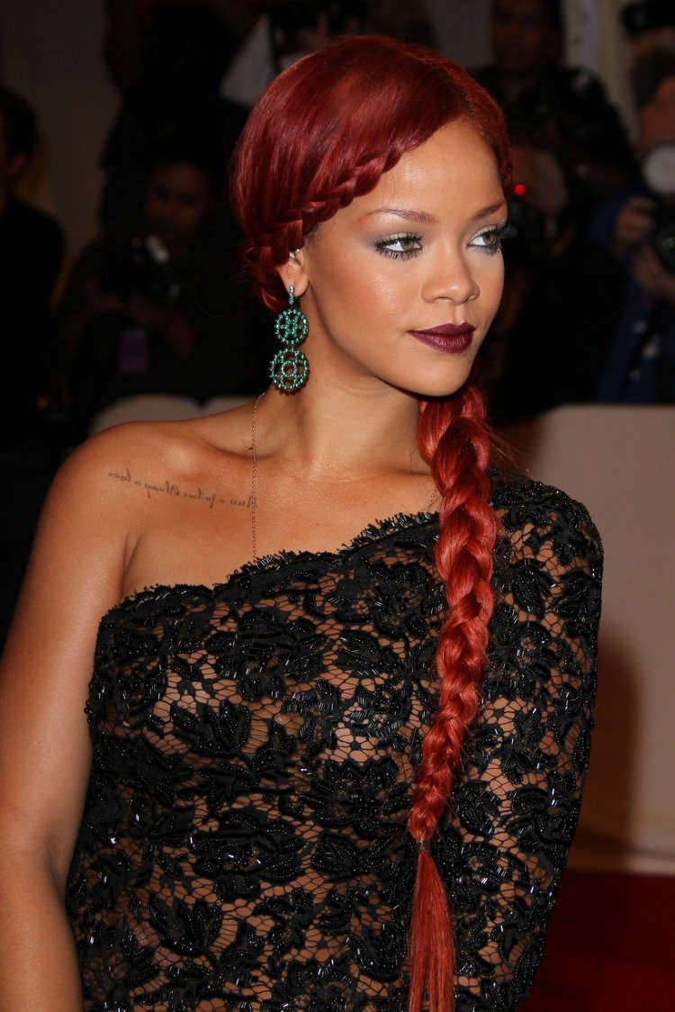 phuckwhattheythink:  Can we get another era of red hair Rihanna? Please and thank