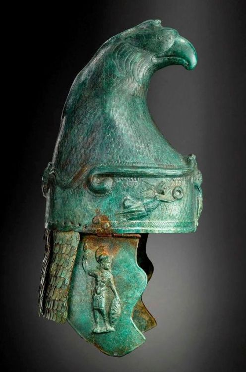 peashooter85:Ceremonial bronze Roman cavalry helmet, 1st-3rd century AD.