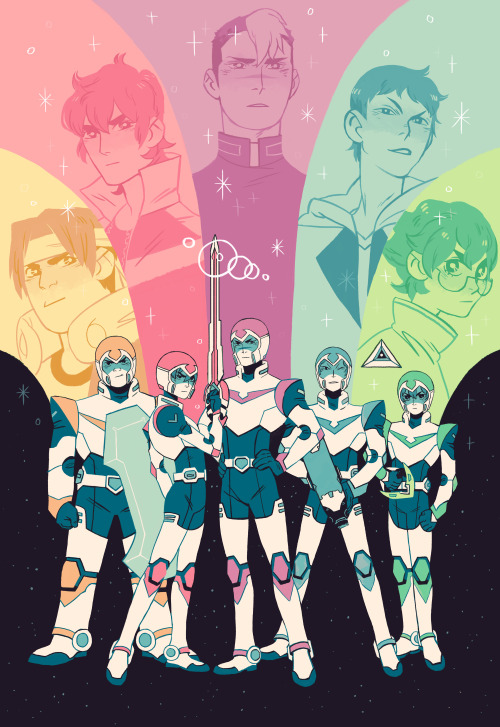 sarakipin:Voltron print! I had such a great time watching this show, I can’t wait for sea