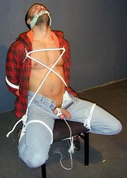 illjerktothat:  ljm1945:  thesodomylobby:  lumberjack sitting on his ax handle  hot, like this blog  Find more like this at illjerktothat.tumblr.com | Bondage | Piss | Lycra | Ask | Archive | Video |