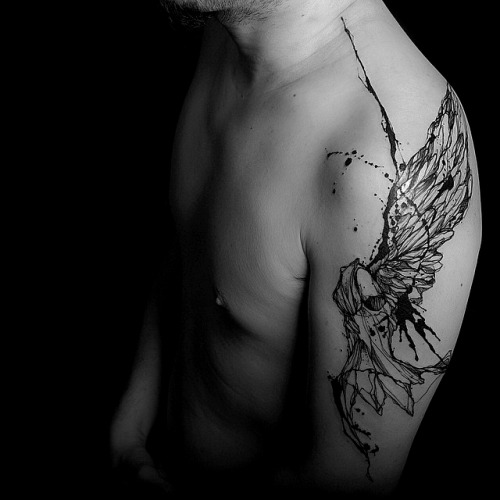 leavebonesexposed:  Some creativity from Carpet Bombing Ink.