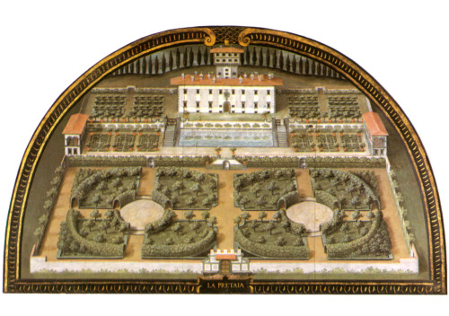 Giusto or Justus Utens, Various Medici villas in lunette form, 1599–1602. The Villas were illu