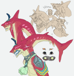 silvermender:  Sidon tries to reassure Link in ways that just hint at how scary/wonderful having a shark boyfriend is  