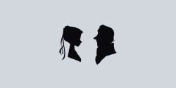 alicecomedies:   two silhouettes together