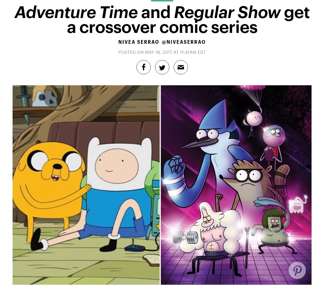 fuckyeahkasumisty:
“ I CAN’T FUCKING BELIEVE IT (X)
“ Come on and grab your friends because it’s an Adventure Time/Regular Show crossover!
KaBOOM! (an imprint of BOOM! Studios) will be launching a comic crossover starting in August. Aptly titled...