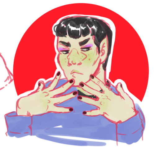 No thoughts head empty - just spock with painted nails