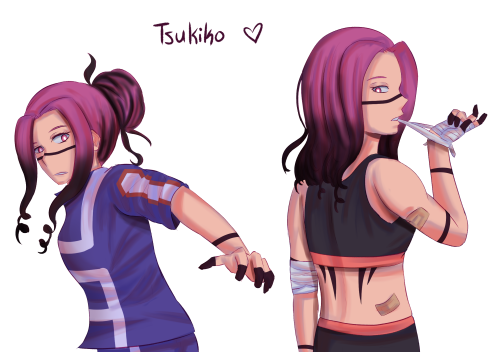 Taking a break from zines and big bangs to draw my bnha OC Tsukiko!Been a long time