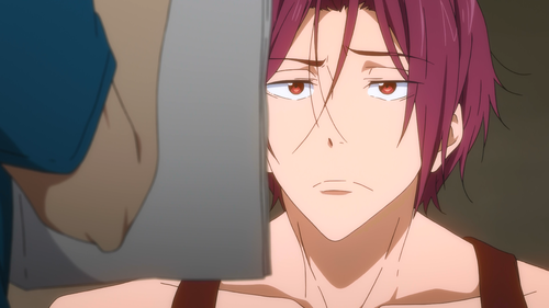 XXX yama-z-aki:  but rin when he does the eyebrow photo