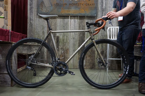 chirosangaku: NAHBS 2015: Silent Cycle’s gorgeously raw cyclocross bike & coffee delivering bakf