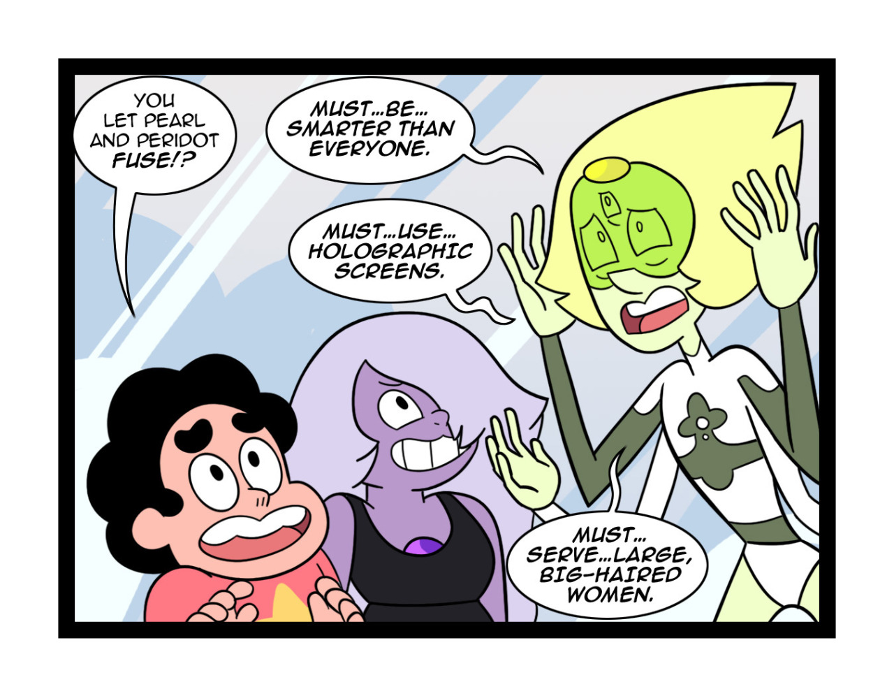 neoduskcomics:  Steven Universe: Peridot Joins Your Party This is a non-profit parody.