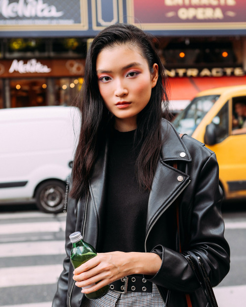 Jihyun Park at Balmain SS 2020 Paris Snapped by Benjamin KwanParis Fashion Week