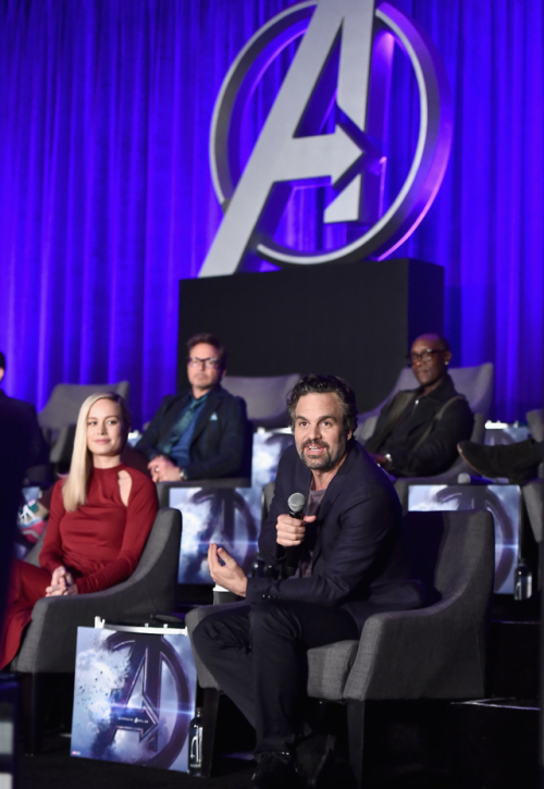 Mark at Avengers: Endgame Global Junket Press Conference at the InterContinental Los Angeles Downtow