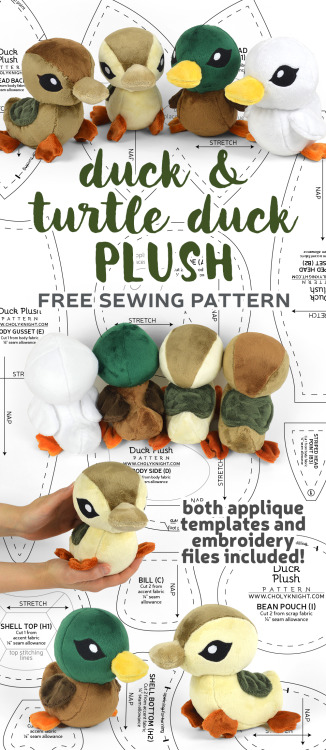 sewdesune: This month’s free pattern is another classic animal – finally knocked off the