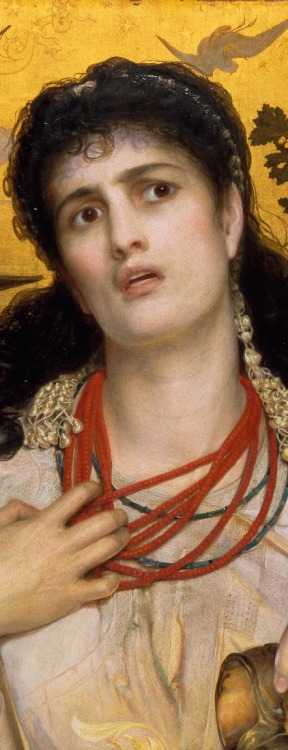 wonderwarhol:Details of Love’s Shadow (1867) and Medea (c. 1866), by Frederick Sandys (1829-1904)