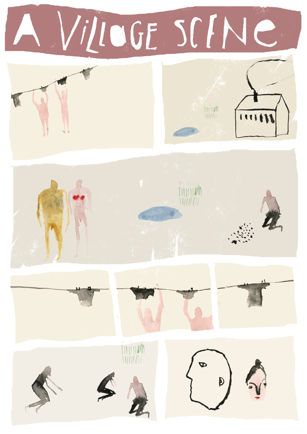 northmagneticpole:  A village scene-Faye Moorhouse