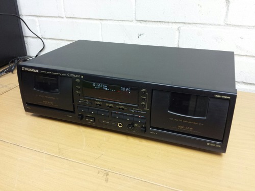 Pioneer CT-W420R Stereo Double Cassette Deck, 1993