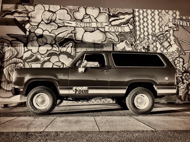 jacdurac: Black and white Wednesday 1978 Plymouth Trail Duster  
