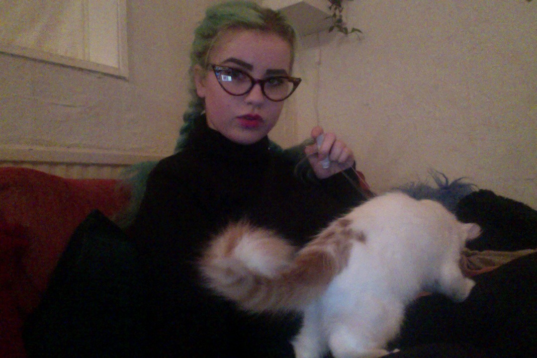 choccyprincess:  taking selfies with playful kittens is very hard