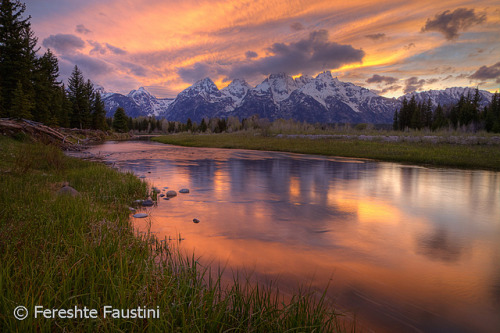 1-sunset at Teton National park by Fereshte Faustini on Flickr.