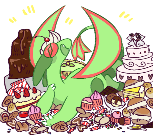 spirit of the dessert is back, now with 300% more dessert ! this is a redraw of an old piece i did f