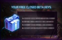 I got 4 beta keys for the “Heroes of the